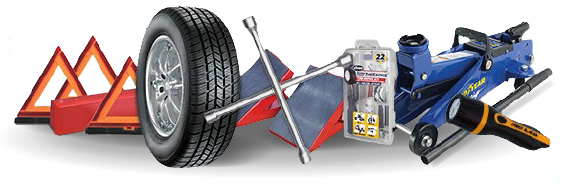 equipment to change a tire