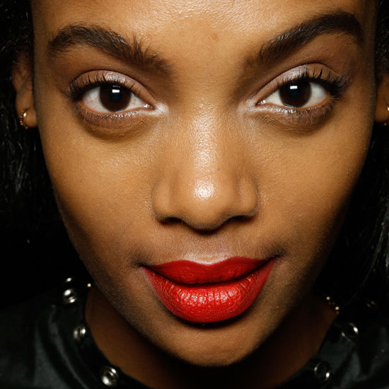 how to wear red lipstick on dark skin