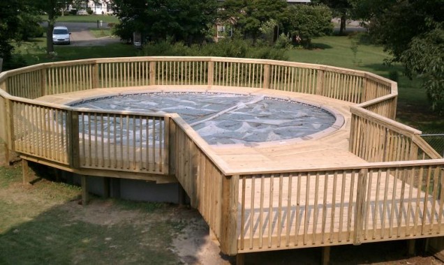 build your own pool deck