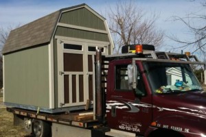 Shed movers, portable buildings, Mover (405) 737-3104 